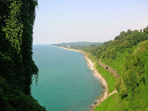 Batumi coast in Georgia (Wikipedia)